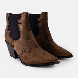 Botas de cowboy verdes com salto Salsabe 2