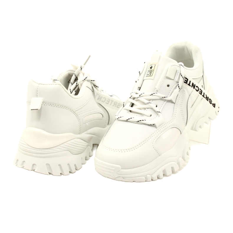 Evento Tênis esportivo feminino News 21SP26-3925 branco 5