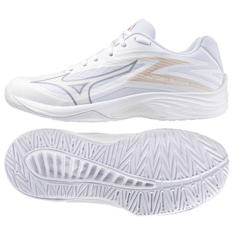 Sapatos Mizuno Thunder Blade Z V1GC237025 branco 1 Sapatos Mizuno Thunder Blade Z V1GC237025 branco 1