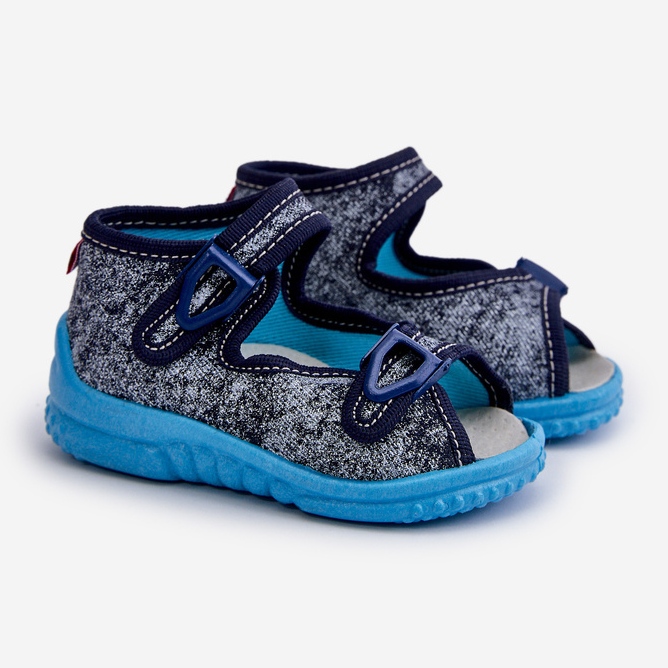 Lemigo Sandálias Infantis Nel 310-19 Gokids Grafite azul 1