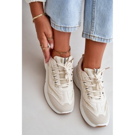 Calçados Esportivos Tênis Eco Couro Bege Verilisse 1