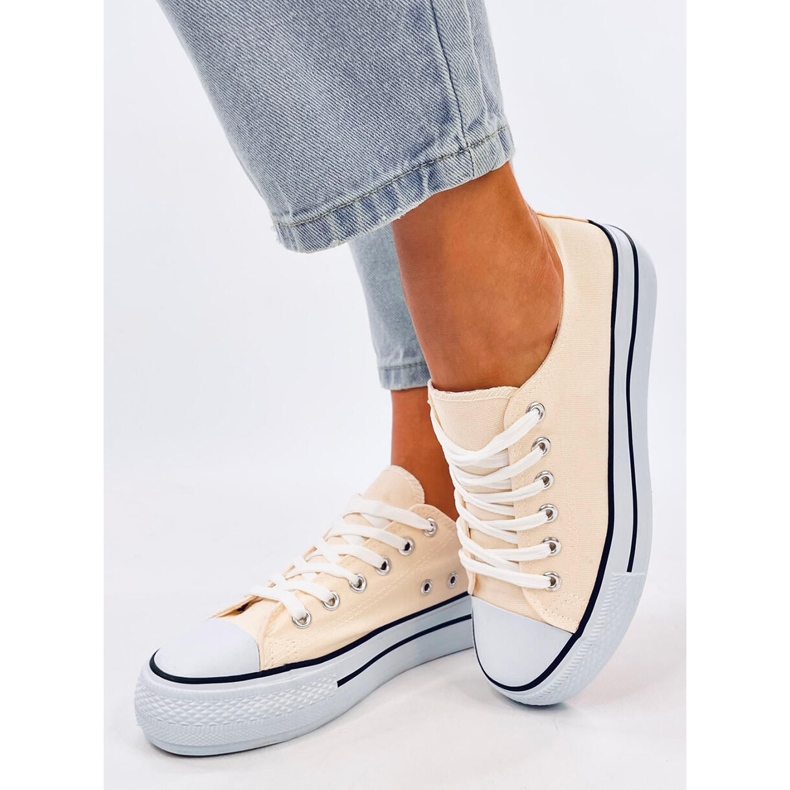 Ténis clássicos de mulher Fargis Beige bege 2 Ténis clássicos de mulher Fargis Beige bege 2