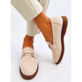 Mocassins femininos de camurça States Beige bege 1