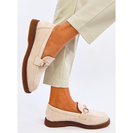 Mocassins femininos de camurça States Beige bege 2