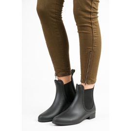 Vices New Collection Botas de borracha preta, tornos preto 1 Vices New Collection Botas de borracha preta, tornos preto 1