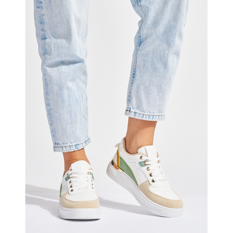 Calçados esportivos femininos com plataforma multicolorida multicolorido 2