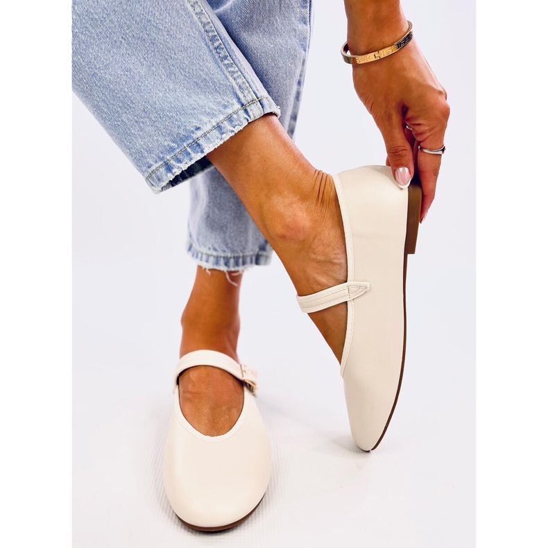 Sapatilhas Rotaro Khaki com alça bege 1