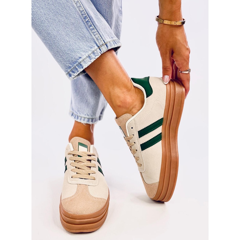 Essa tênis feminino BEIGE/VERDE bege 2
