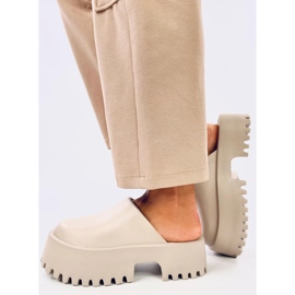 Tamancos de espuma Ernest Khaki bege 2