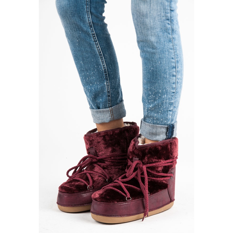 Ideal Shoes Botas de neve Claret vermelho 1