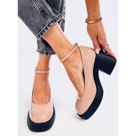 Sapatos de salto largo Termet Khaki bege 1