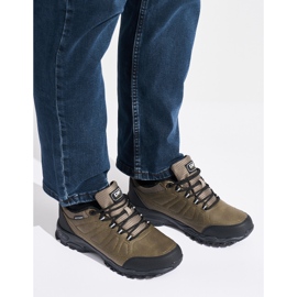 Sapatos de trekking masculinos bege escuro DK 1