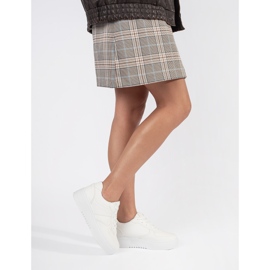 Calçado desportivo plataforma feminino branco 2