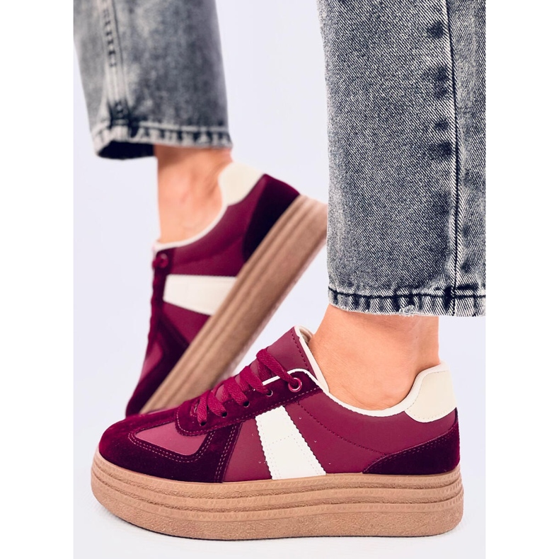 Tênis de sola alta Belmont Wine vermelho 2