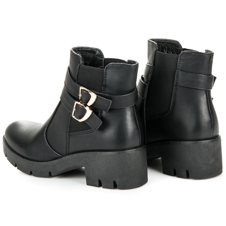 Abloom Botas Chelsea com fivelas preto 1 Abloom Botas Chelsea com fivelas preto 1