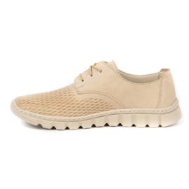WASAK Sapatos femininos de couro 0682W, creme bege 1