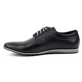 Olivier Sapatos masculinos elegantes de couro 276LU, pretos 1