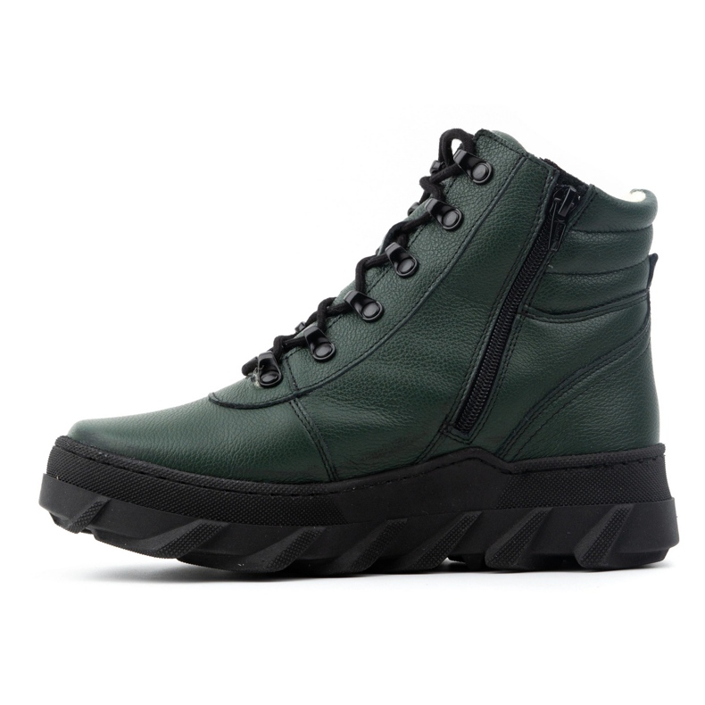 WASAK Botas femininas de couro para neve de inverno 0697W verdes 1