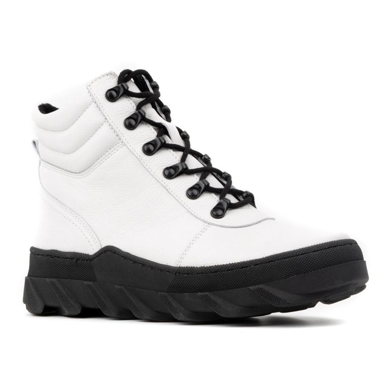 WASAK Botas femininas de couro para neve de inverno 0697W brancas branco 1