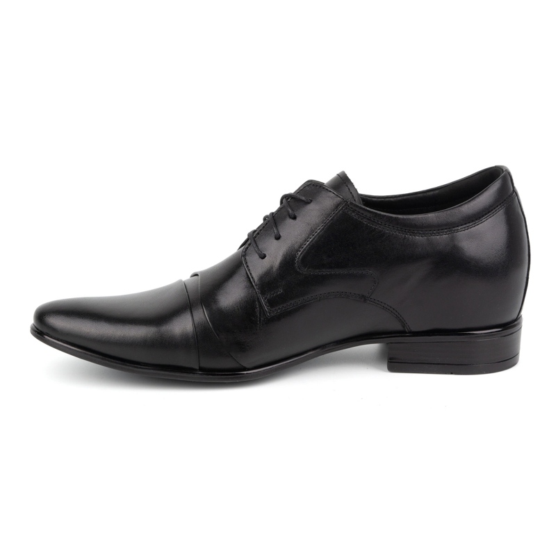 Olivier Sapatos masculinos elegantes de couro formal P12, preto 1