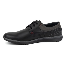 Olivier Calçado Casual Masculino de Couro Modelo 308GT, Preto 1