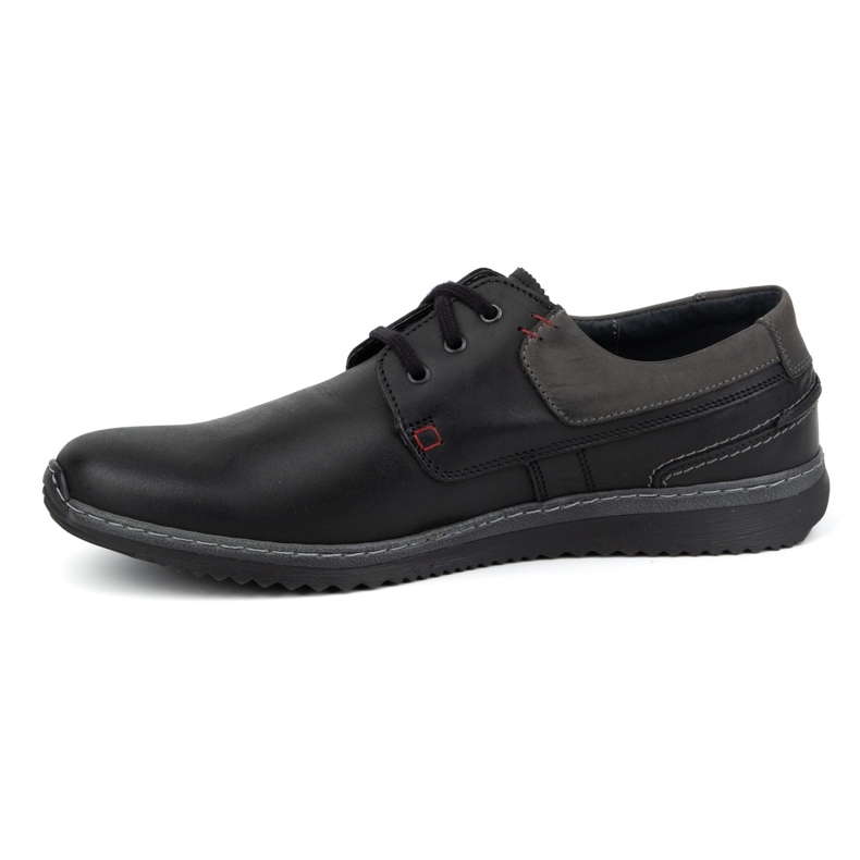 Olivier Calçado Casual Masculino de Couro Modelo 308GT, Preto 1