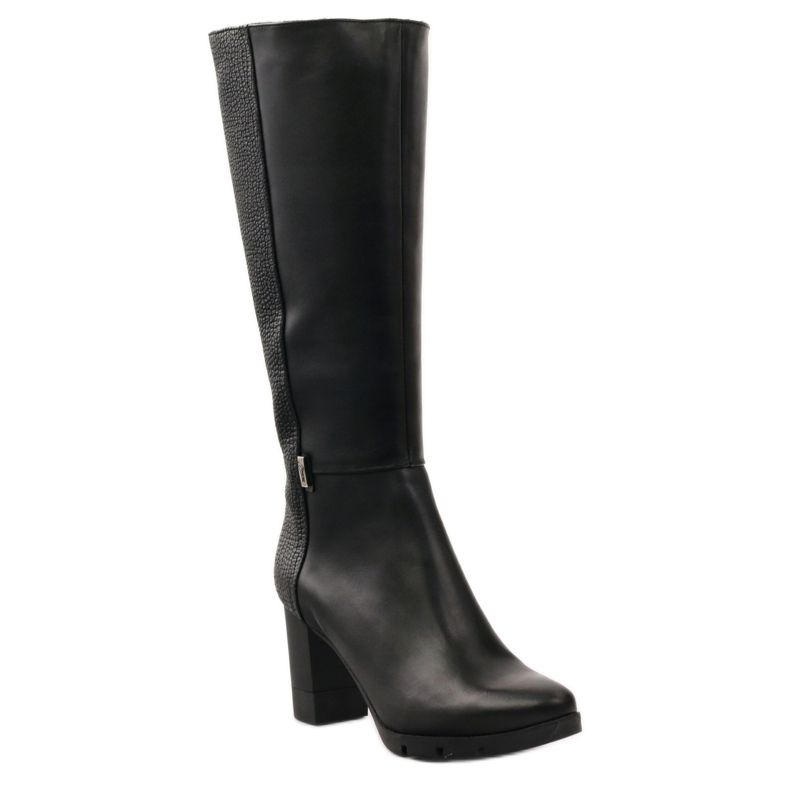 Botas pretas chiques Marco 737 preto 1
