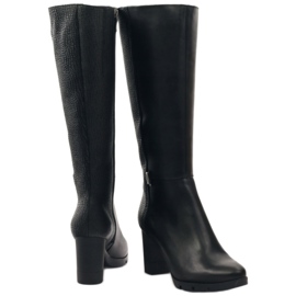 Botas pretas chiques Marco 737 preto 3
