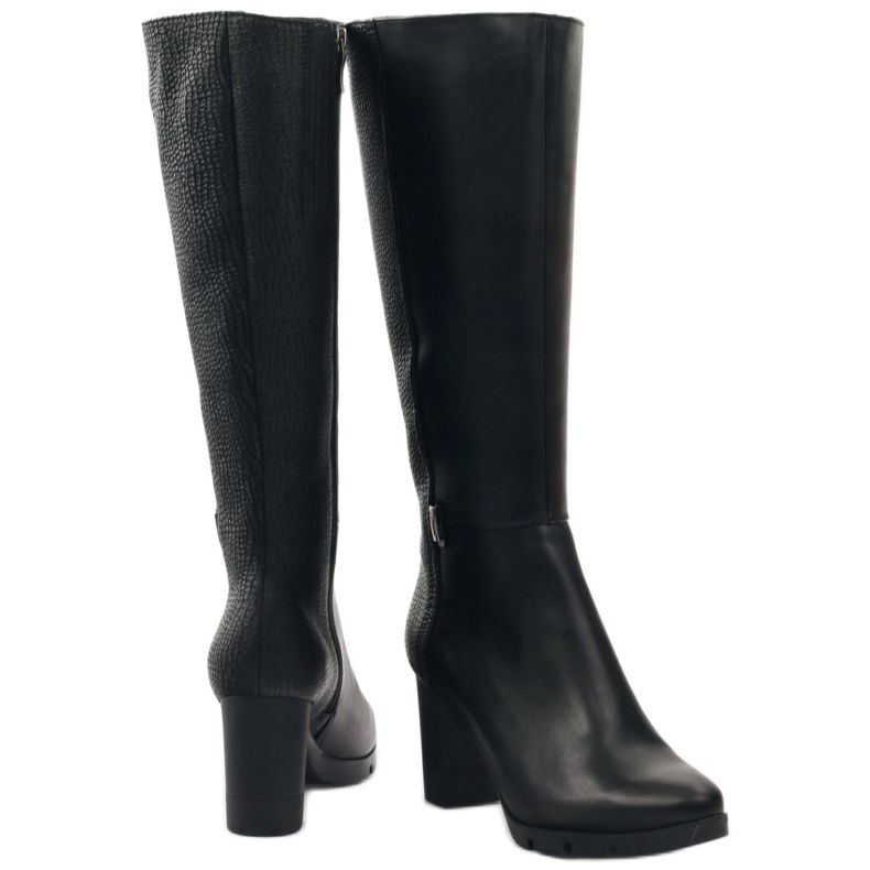 Botas pretas chiques Marco 737 preto 3