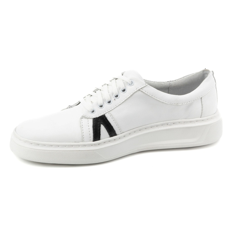 KOMODO Sapatos casuais masculinos de couro 910/2 brancos 1