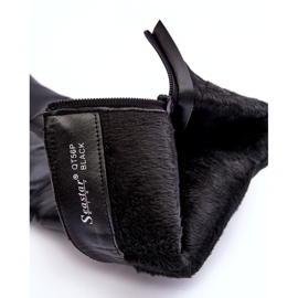 Botas de couro com salto alto acima do joelho, Serpens pretas preto 1