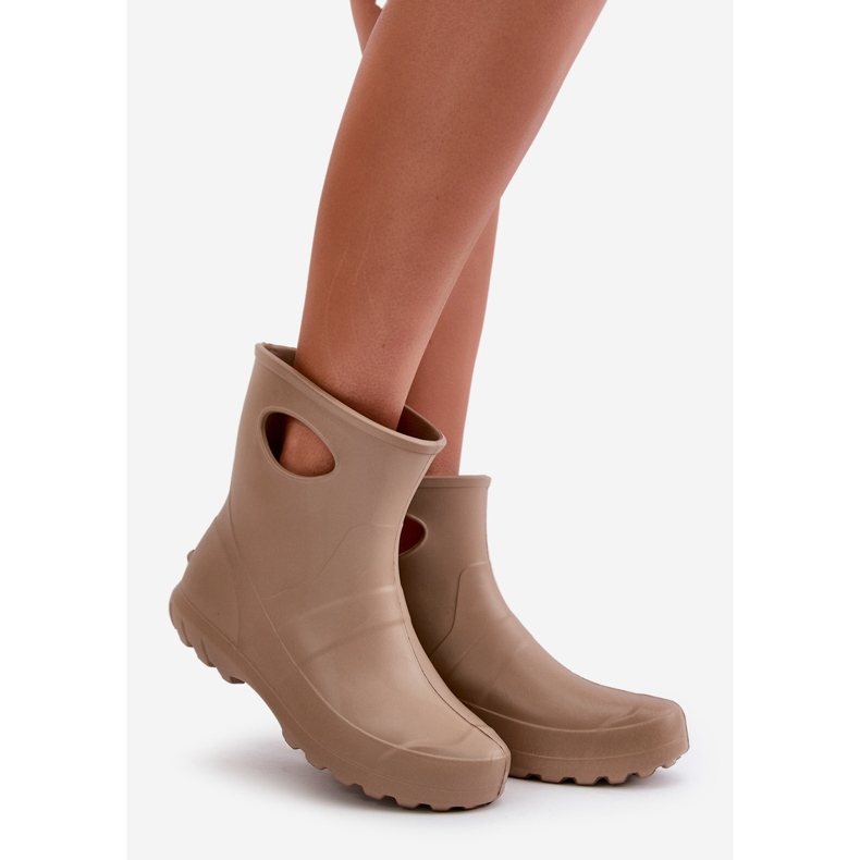 Botas impermeáveis ​​femininas LEMIGO Garden 752 Camel castanho 1