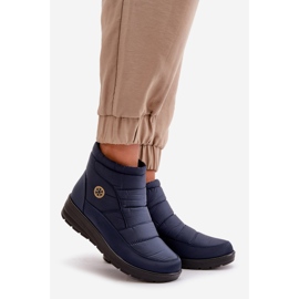 News Botas de neve com isolamento feminino, azul marinho 1