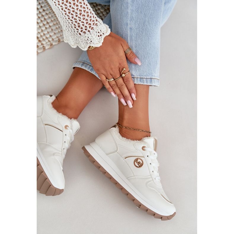 Calçado Esportivo Feminino Com Isolamento De Pele Na Plataforma, Lerisas Branco 2