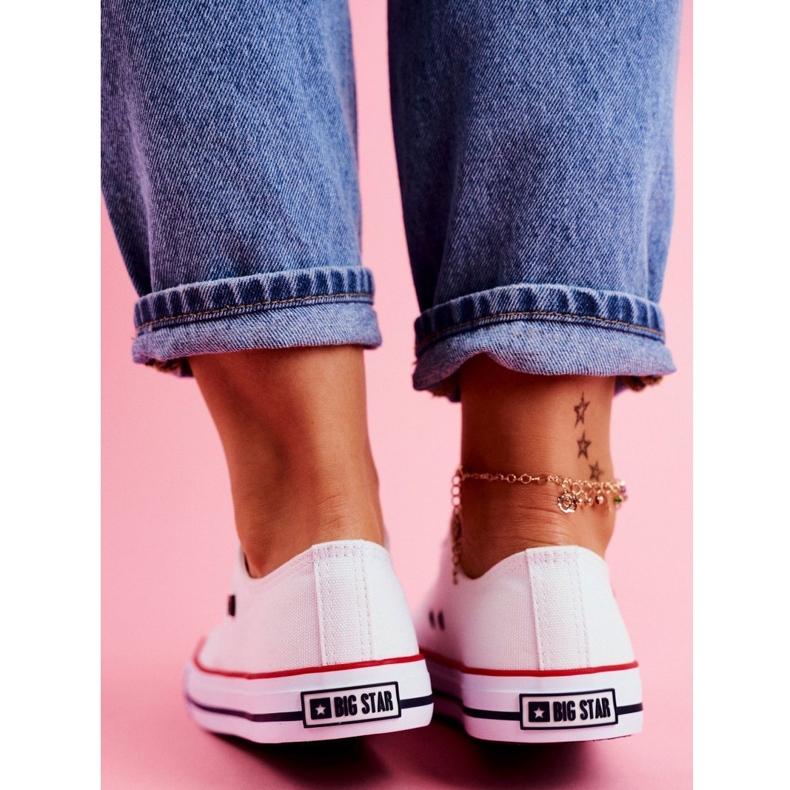 Tênis Big Star T274022 101 com cadarço branco 3 Tênis Big Star T274022 101 com cadarço branco 3