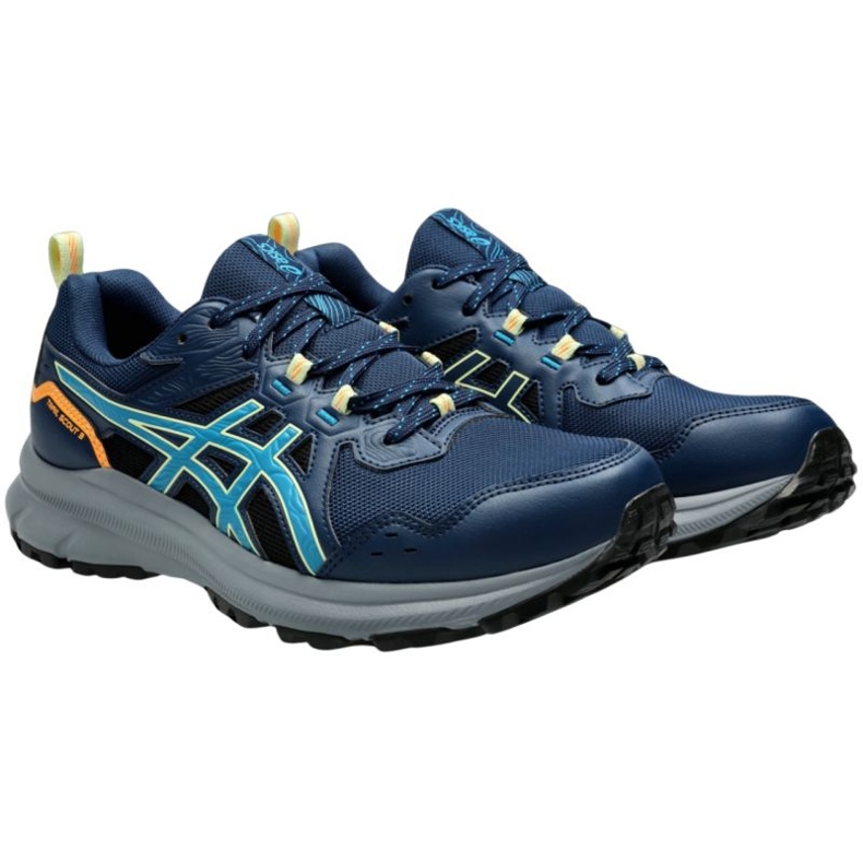 Tênis de corrida Asics Trail Scout 3 1011B700-402 azul 1