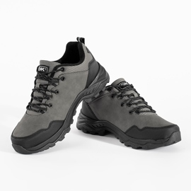 DK Sapatos de trekking masculinos cinza 2