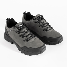 DK Sapatos de trekking masculinos cinza 1