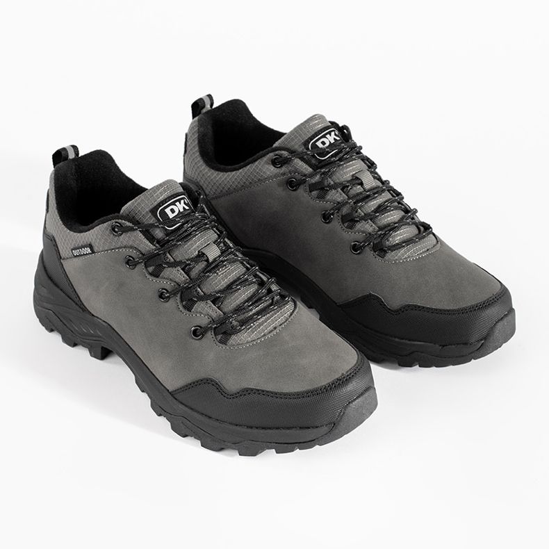 DK Sapatos de trekking masculinos cinza 1