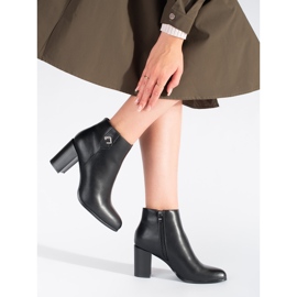 Botins femininos negros de Sergio Leone preto 1