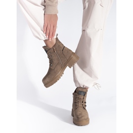 Botas femininas bege de Sergio Leone 1