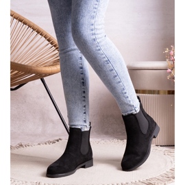 Botins pretos slip-on da Szamiran 1