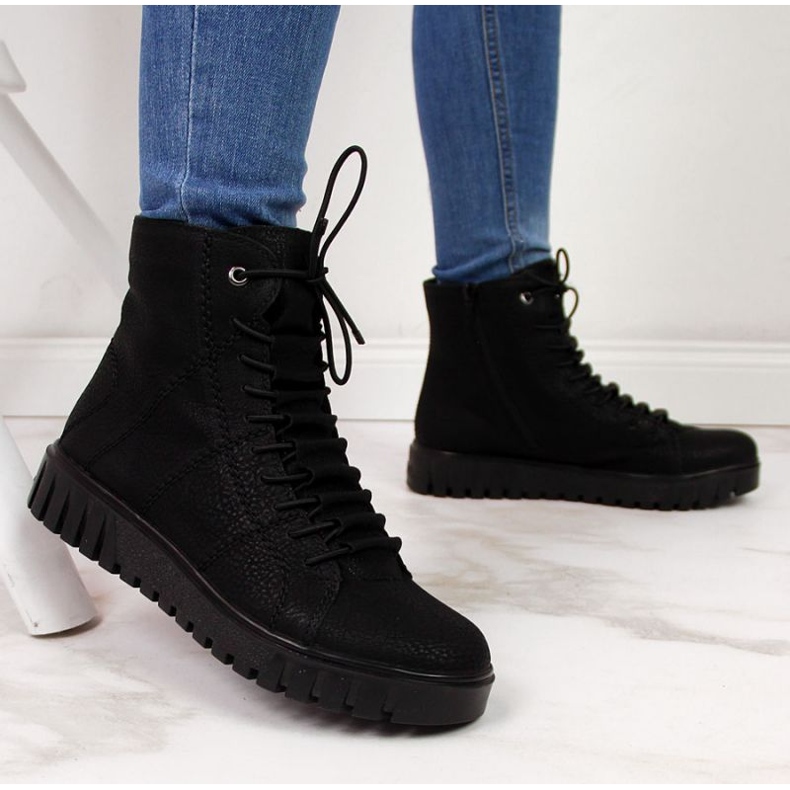 Botas isoladas Rieker W R279B, pretas preto 2