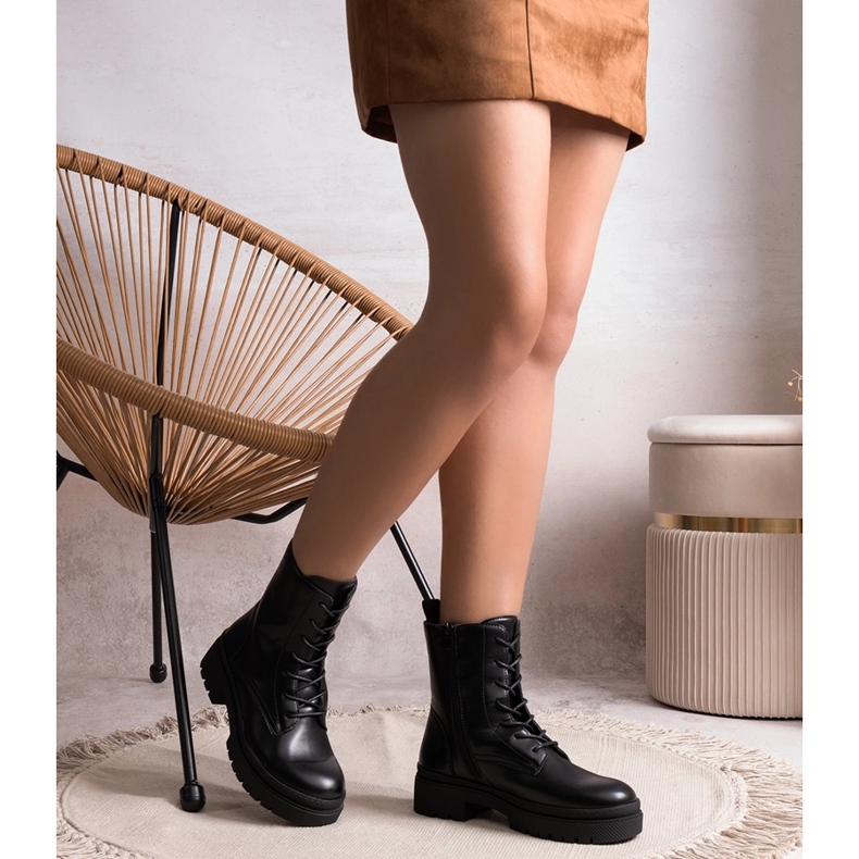 Botas Edmund clássicas com isolamento preto 1