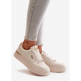 Tênis feminino na plataforma Big Star OO274757 HI-POLY System branco 1