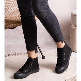 Tênis Raffie preto de cano alto 1