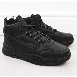 Calçados esportivos masculinos com isolamento de cano alto, pretos Big Star OO174587 1