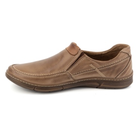 Olivier Sapatos masculinos de couro 62K marrom 08 castanho 1