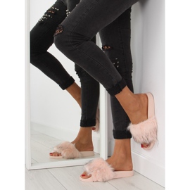 Chinelos rosa com pele zy383-007-1 rosa 2 Chinelos rosa com pele zy383-007-1 rosa 2