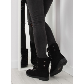 Botas de trabalho com atacadores pretos 8901 Preto 2 Botas de trabalho com atacadores pretos 8901 Preto 2